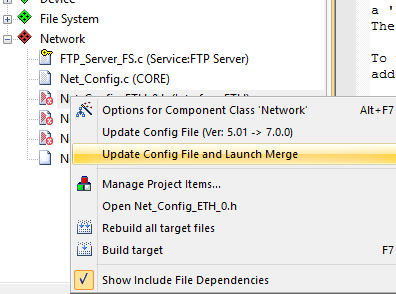 Configuration File Update
