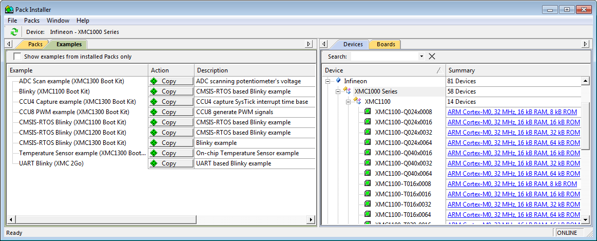 MDK for Infineon XMC - Installation - Activation